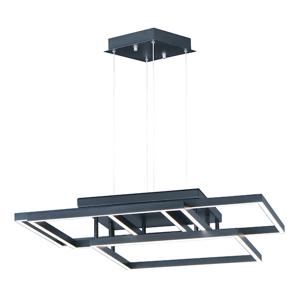 Et2 Traverse LED 4-Light 31" Wide Black Pendant Light E21516-BK - main